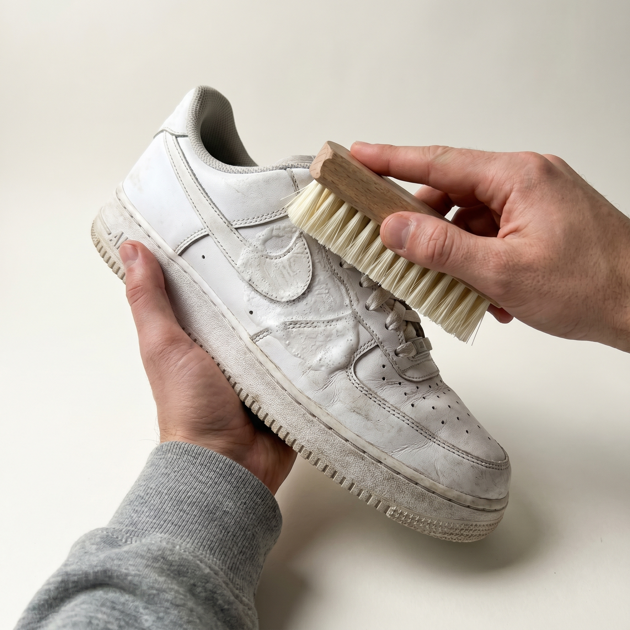 Så tvättar du vita sneakers, steg för steg